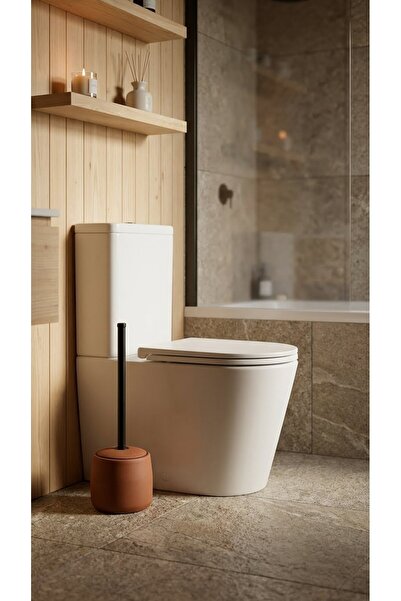 Minteks Темно-кавовий колір JAO Туалетна щітка