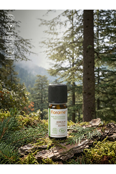 Florame Organik Sedir Uçucu Yağı 10 ml - %100 Saf - Vegan