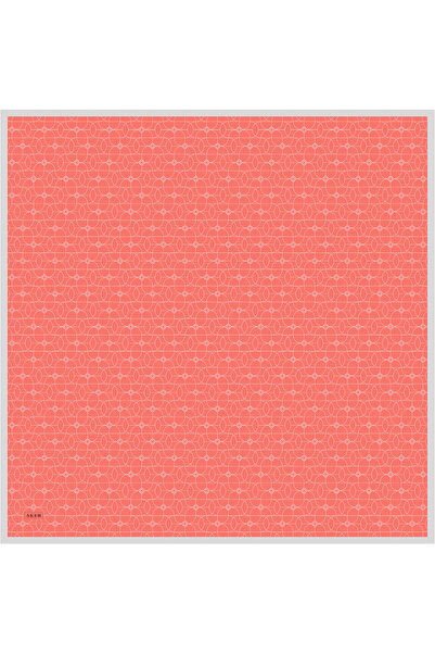 Aker Σατέν κασκόλ από μετάξι σολομού και κρεπ