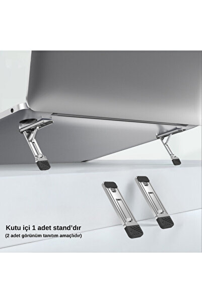 Mcstorey Stand Laptop Telefon Tablet Yükseltici Stand Katlanabilir Taşınabilir Ergonomik Hafif 4'ü 1 Arada