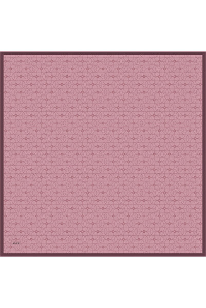 Aker Ροζ μεταξωτό σατέν κασκόλ από κρεπ