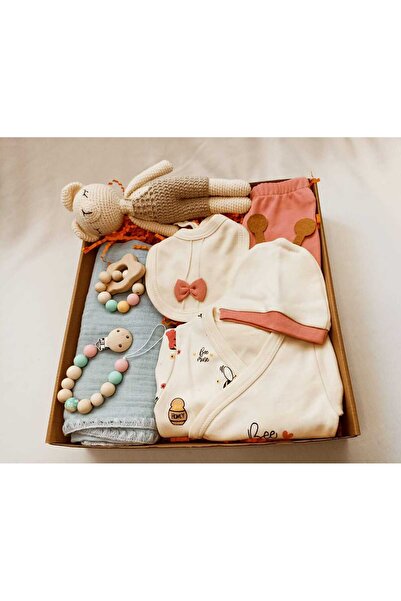 balımbebe Hoşgeldin Bebek Hediyesi (kıyafet takımı, battaniye, organik oyunca...