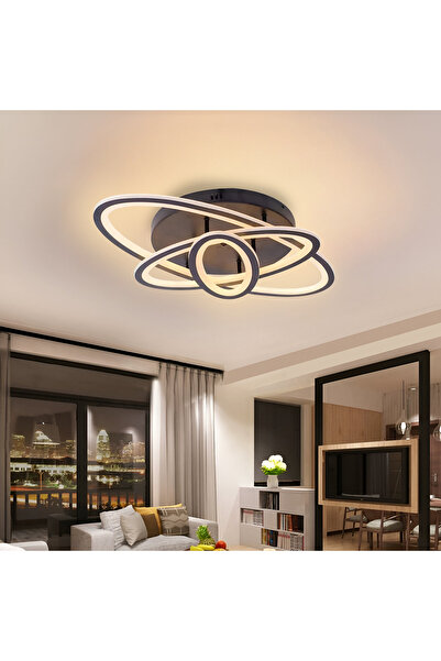 iTin LED chandelier with remote control TIANA 83W, 3 Ellipses, Cold/Warm/Neut...