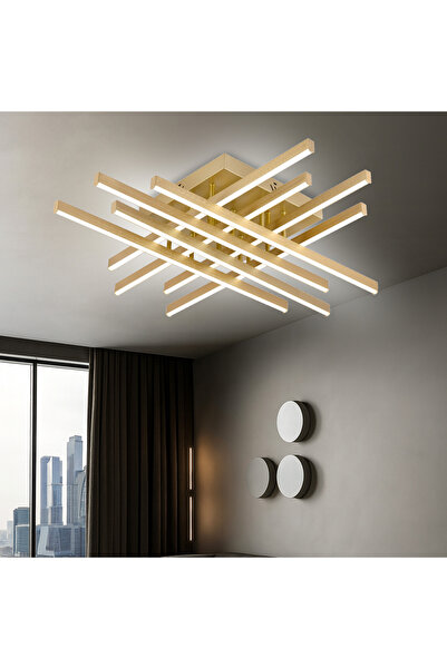 ALC-Shop Lustra LED cu Telecomanda LINEX, 109W, Lumina 3000K/4000K/6000K, Dim...