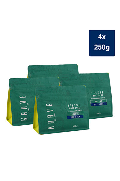 Kaave Roastery Mare Blue Çekirdek Kahve 250 Gr x 4 Paket