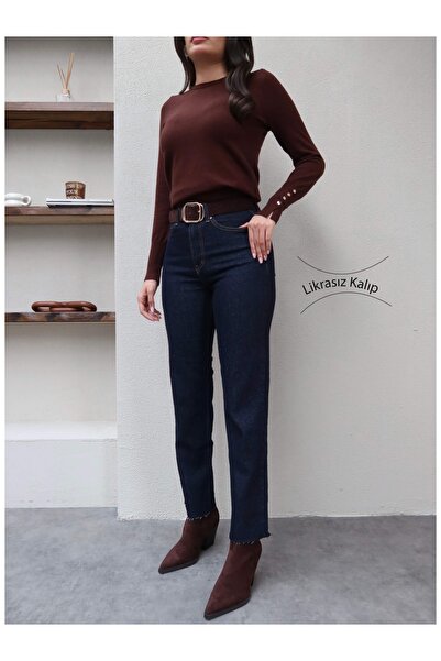 ESRAHELVACI Темно-сині джинси з обрізаними штанинами Orj