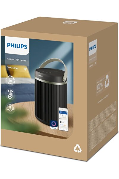 Philips سخان سيراميك سلكي مدمج بقوة 1500 واط من سلسلة 2000