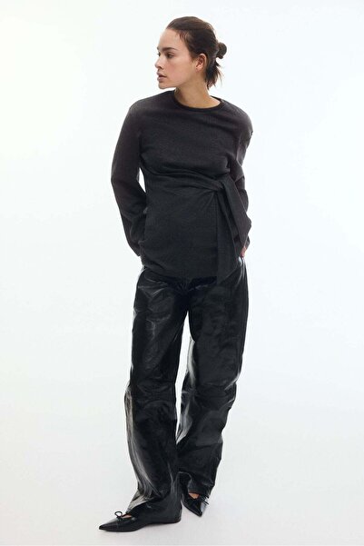 H&M MAMA Tie-detail top