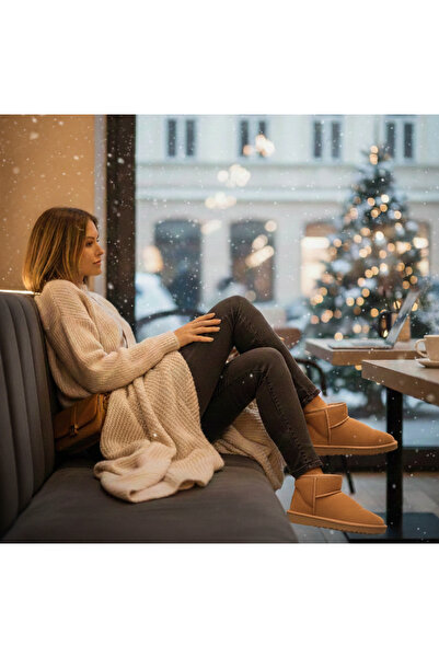 stato - Taba Hakiki Süet Deri Kadın Bot 25Y-1019