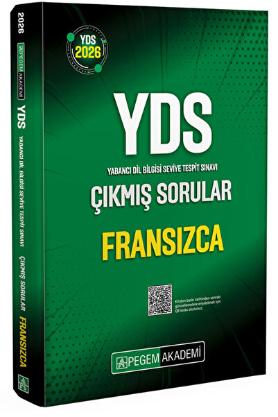 Pegem Akademi Yayıncılık 2026 YDS Fransızca Çıkmış Sorular