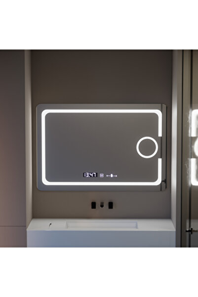 OEM Oglinda LED Rectangulara, 110x75cm, Eclat MotionGlow Marcello, Sistem Dez...