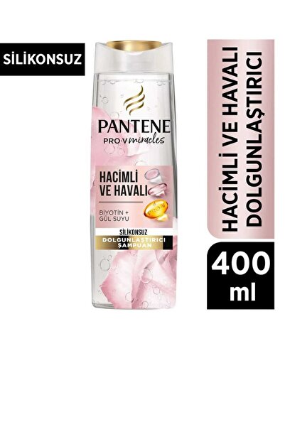 çaycup Silikonsuz Hacim Veren Dolgunlaştırıcı Şampuan, Biotin Ve Gül Suyu, 400ml