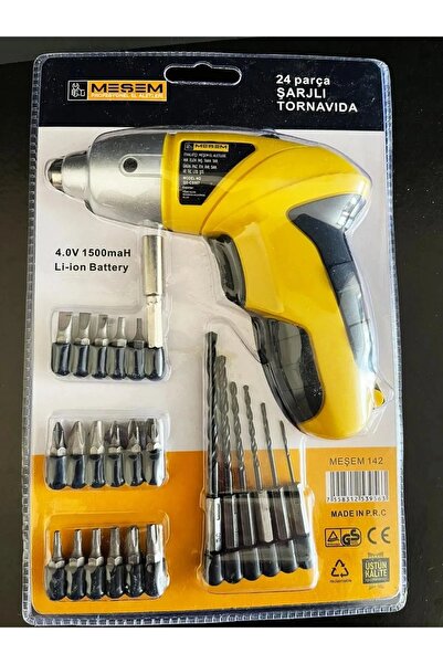 Meşem Meşem24 Parça Şarjlı Tornavida Seti 4.0v 1500mah Li-on Battery Şarjlı T...