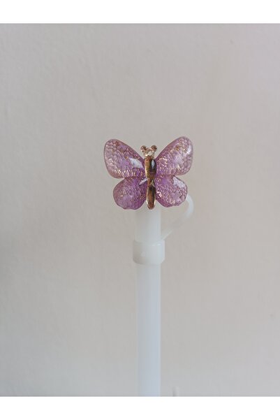 Bymarka AKSESUAR PİPET KORUYUCU TIPA 30-40 OZ KELEBEK MOR LİLA