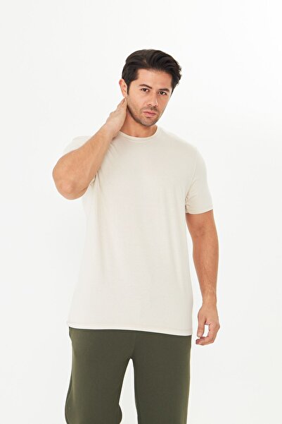 masso Ανδρικό μπλουζάκι από βισκόζη με απαλή υφή, άνετο και αναπνεύσιμο ύφασμα