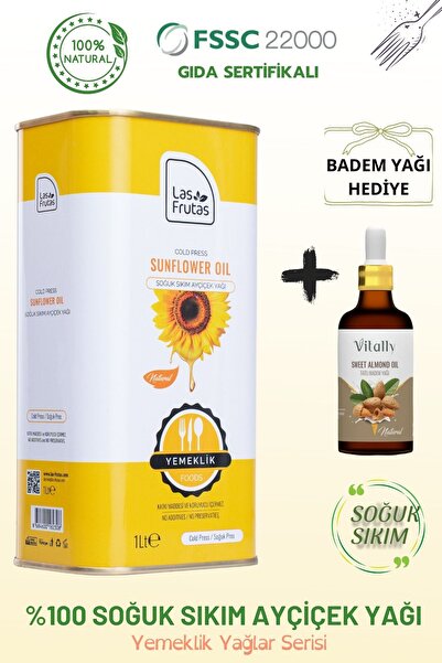Las Frutas Soğuk Sıkım Ayçiçek Yağı 1 Lt