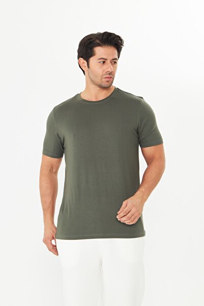 masso Ανδρικό μπλουζάκι από βισκόζη με απαλή υφή, άνετο και αναπνεύσιμο ύφασμα