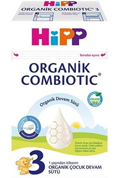 Hipp Organik Combiotic Devam Sütü 600GR No:3 (1 Yaşından İtibaren)