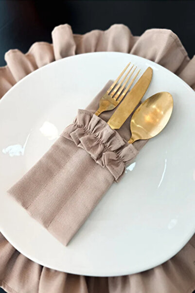 KaiHome Калъф за вилици, лъжици и ножове Sienna Linen с 3 отделения (4 части)