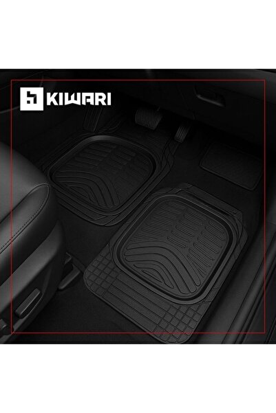 Kiwari Set de 5 covorașe auto rezistente, universale, PVC, negre