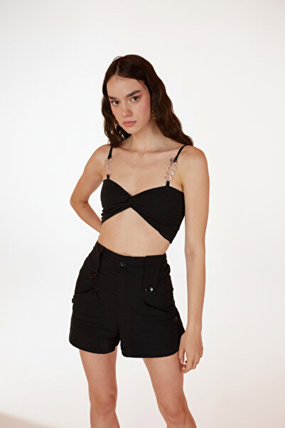 HOLLY LOLLY Διάφανη Kotlon Μπλούζα με Μαύρη Αλυσίδα Λεπτομέρεια - Rise