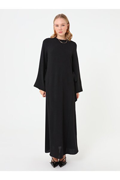 Refka Βασικό φόρεμα με λεπτομέρεια με κορδόνια - Μαύρο -