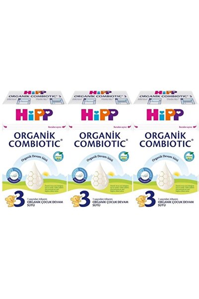 Hipp Organik Combiotic Devam Sütü 600GR No:3 (1 Yaşından İtibaren) (3 Lü Set)
