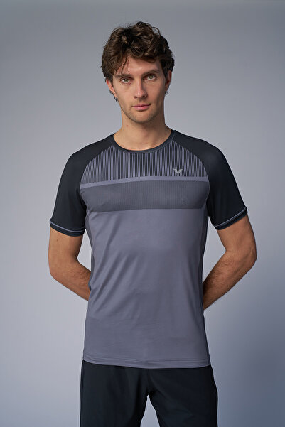 bilcee Erkek Gri Antrenman Tişört 4580