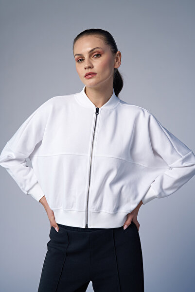 bilcee Kadın Beyaz Fashion Eşofman Takım 4578