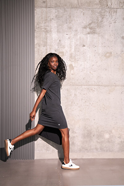 bilcee Women's Anthracite Washed Oversize Dress 3914