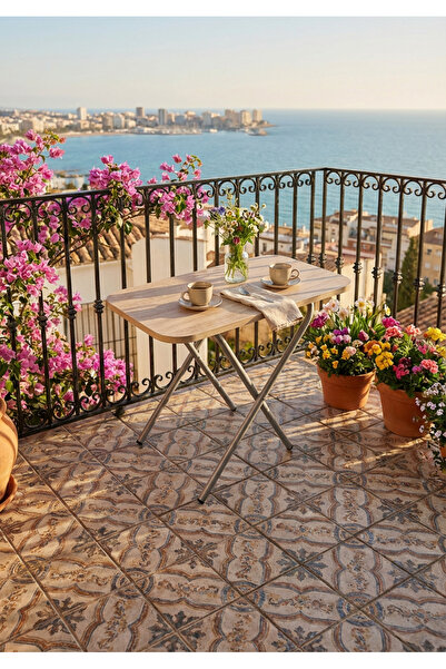 Alesta Life Katlanır Mutfak, Piknik Masası, Kamp Masası, Plaj, Balkon, Bahçe, Tavla Masası 40x70 cm