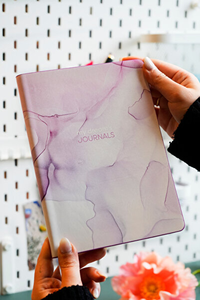 Victoria's Journals دفتر ملاحظات من الجلد النباتي بغلاف مرن مقاس A5 من سمتھ آرت – 192 صفحة، ورق عاجي 80 جرام، حافة ملونة