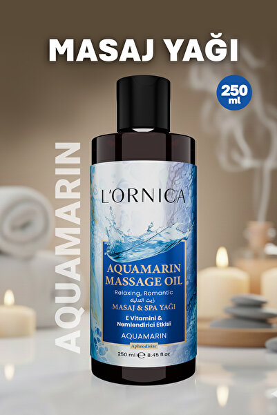Lornica Aquamarin Masaj Yağı Spor Sonrası Günlük Kullanım SPA Aromaterapi (AF...