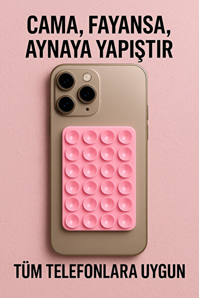 Case collection Telefon Tutucu Vantuz Slikon Vakumlu Cep Telefonu İçin Yapışk...