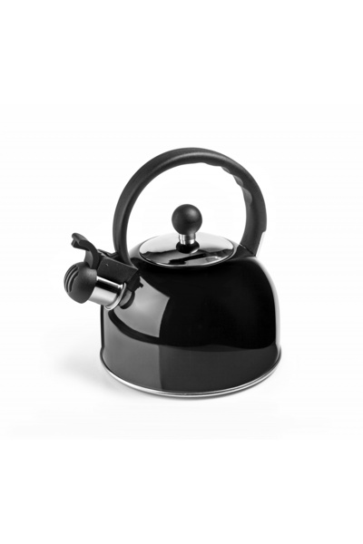 iBiLi -Fierbător cu fluierat Classica, oțel inoxidabil, 19x21,5 cm, 2,5 l, negru