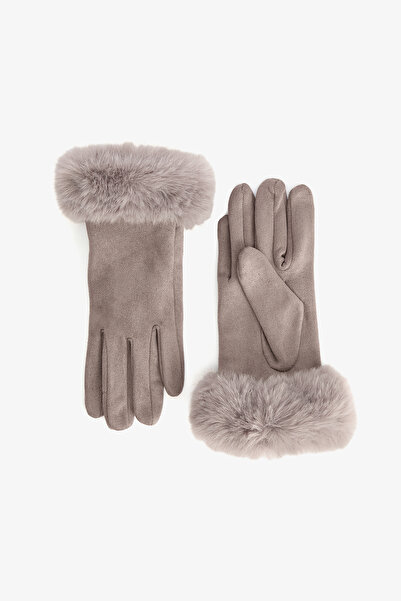 Penti Gray Romina Faux Suede Gloves
