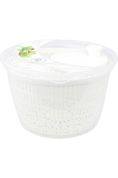Excellent Houseware salad drying bowl, polypropylene, 25x17.5 cm, white
