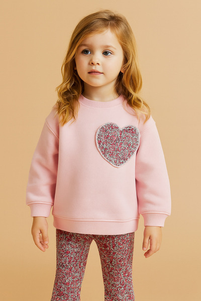 Aselin Kids طقم ملابس للفتيات مكون من قطعتين من القماش القطني المكون من 3 خيو...