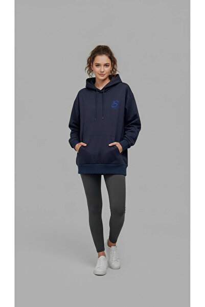 Nakışlı Güderi Kumaş Sweatshirt