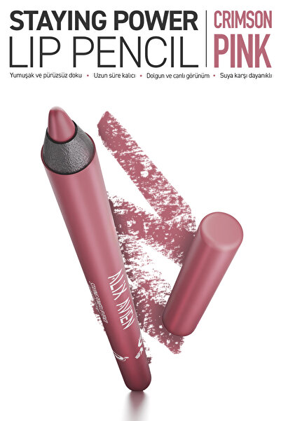 Alix Avien Suya Dayanıklı Uzun Süre Kalıcı Yumuşak Dudak Kalemi - Staying Pow...