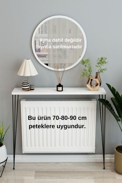 TALAŞTOZUM Beyaz Petek Üstü Raf- Dresuar 100cm (90-80 Cm Petek Içindir)