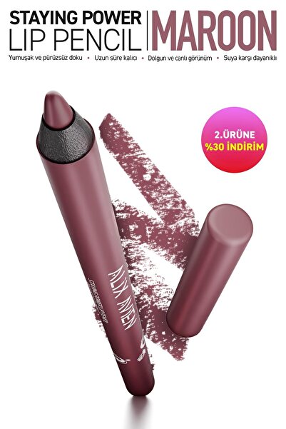Alix Avien Suya Dayanıklı Uzun Süre Kalıcı Yumuşak Dudak Kalemi - Staying Pow...