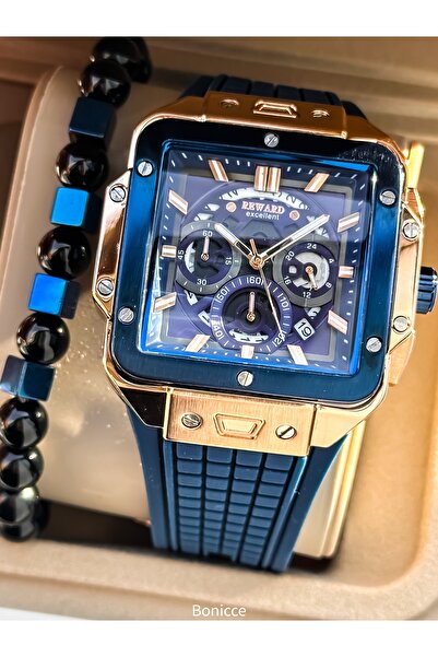 Reward Otomatik, Lacivert Renk, Hasır Kordon,su Geçirmez,Garantili Erkek Kol ...