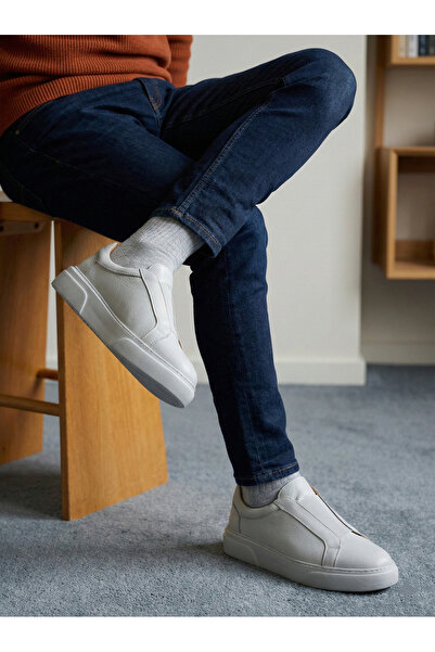 Erkek Hakiki Deri Slip-On Günlük Ayakkabı