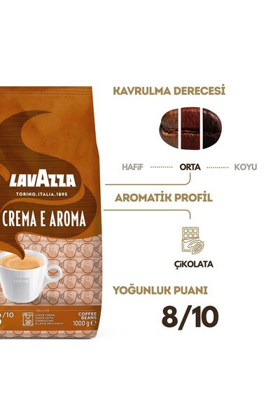 LavAzza Crema E Aroma Espresso Çekirdek Kahve 2'li Avantajlı Paket | 1 kg x 2 Paket