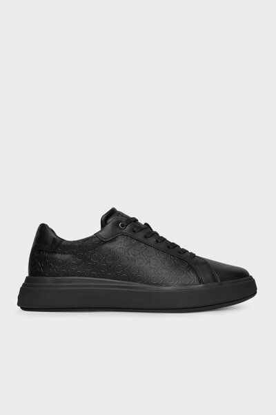 Calvin Klein Erkek Monokrom Kalın Tabanlı Spor Siyah Sneaker HM0HM01970-0GJ