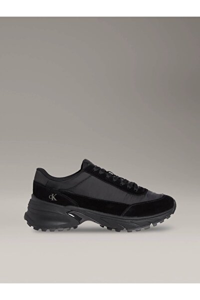 Calvin Klein Men's High Comfortable Sole Leather Black Sneaker Ym0Ym01292-0Gj