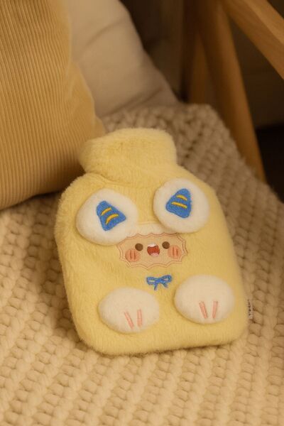 YOYOSO Cute Sheep Figured Hot Water Bottle Yellow 800ml