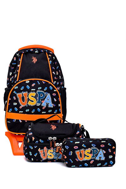 U.S. Polo Assn. U.S. Polo. Assn. Set ghiozdan pentru băiat cu roți PLSETTRL 2...