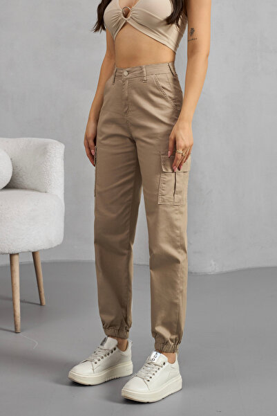 alanora Жіночі джоггер-штани з високою талією на резинці - Карман для картки